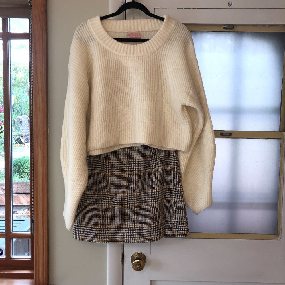 Sydney Crew Neck Cropped Sweater